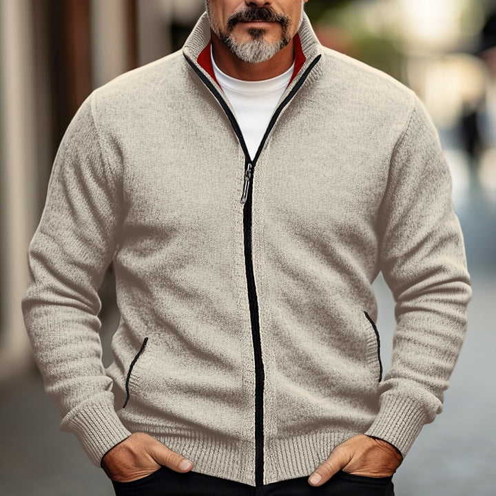 Meinhard | Sportlich-eleganter Zip-Cardigan mit Stehkragen