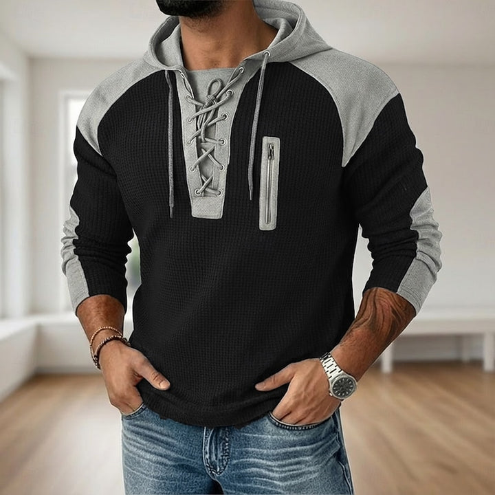 Timo | Sportlicher Kapuzenpullover mit Waffelstruktur