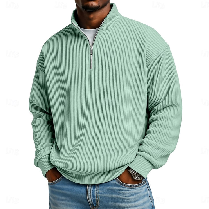 Arno | Legerer Stehkragen-Pullover