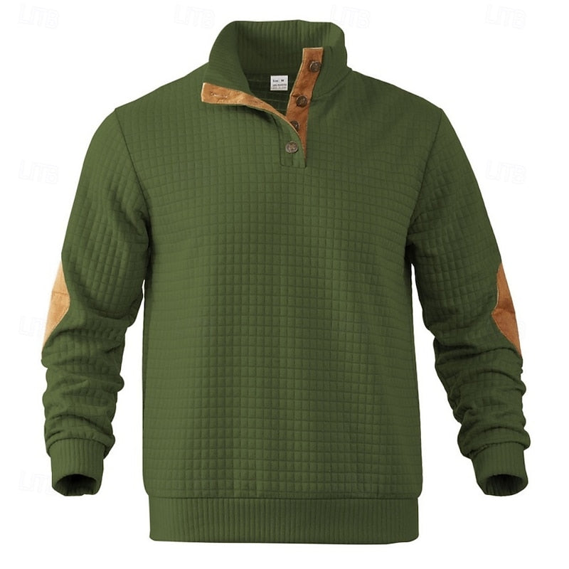 Norbert | Strukturierter Pullover mit Stehkragen