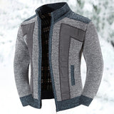 Steffen | Wärmende Strickjacke mit Stehkragen