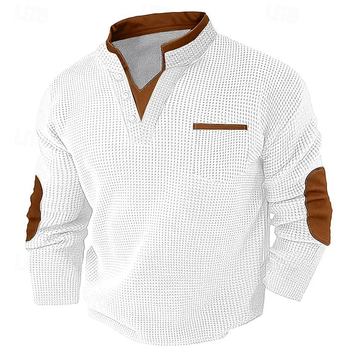 Jürgen | Sportlich-Eleganter Henley-Pullover