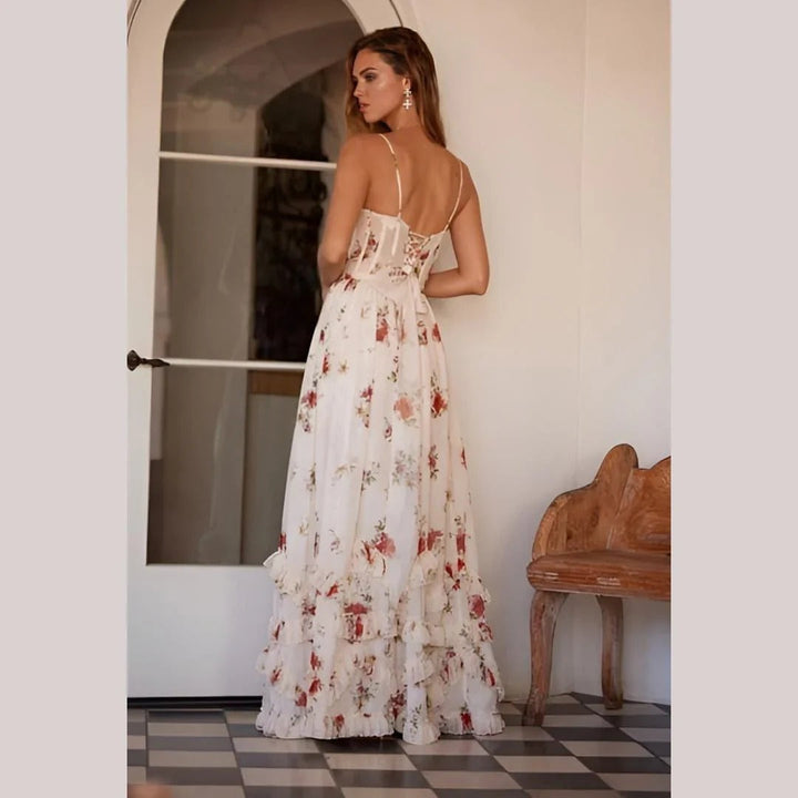 Susanne | Verträumtes Blumen-Maxikleid