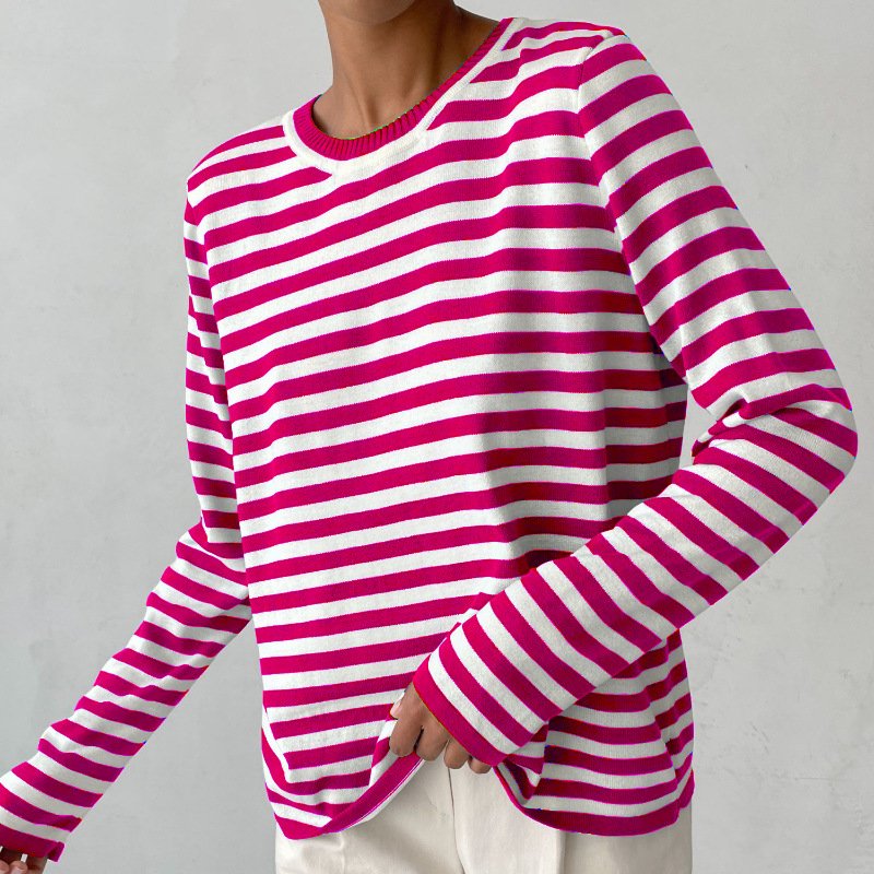 Ulrike | Lässig geschnittener Streifen-Pullover