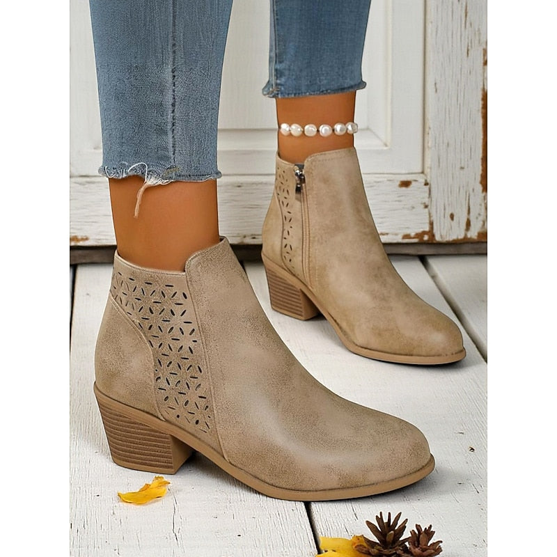 Edeltraud | Elegante Stiefeletten mit dezentem Blockabsatz