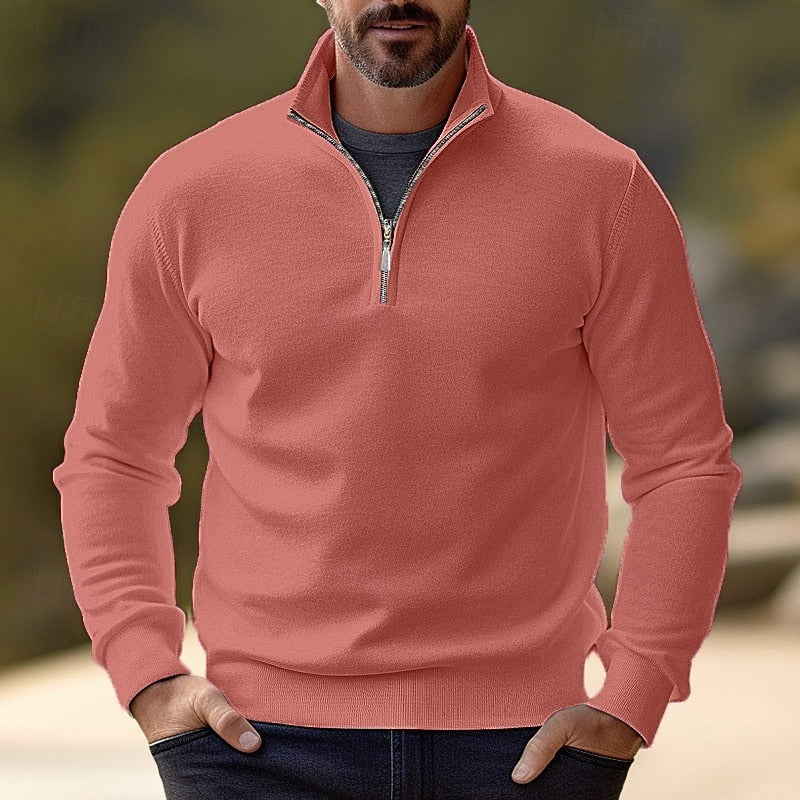 Ernst | Eleganter Troyer-Pullover mit Stehkragen