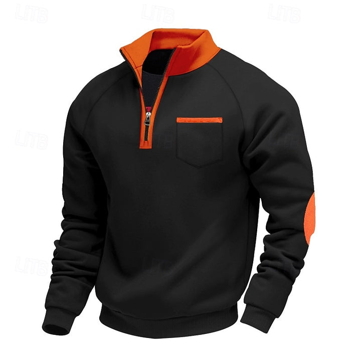 Hagen | Sportliches Stehkragen-Sweatshirt
