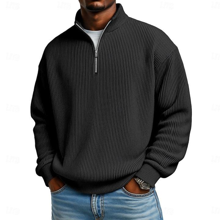Arno | Legerer Stehkragen-Pullover