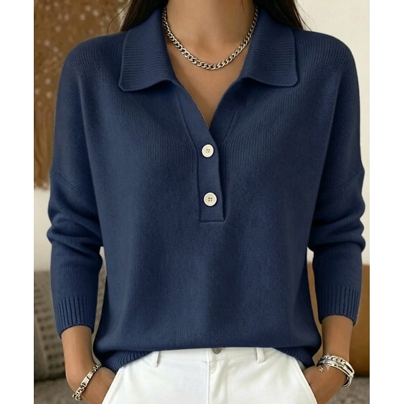 Iris | Eleganter Pullover mit Polokragen