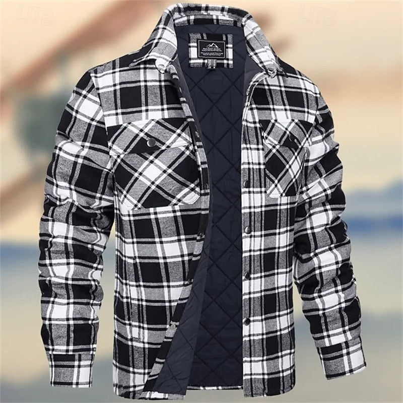 Till | Gefütterte Hemdjacke im Karo-Look