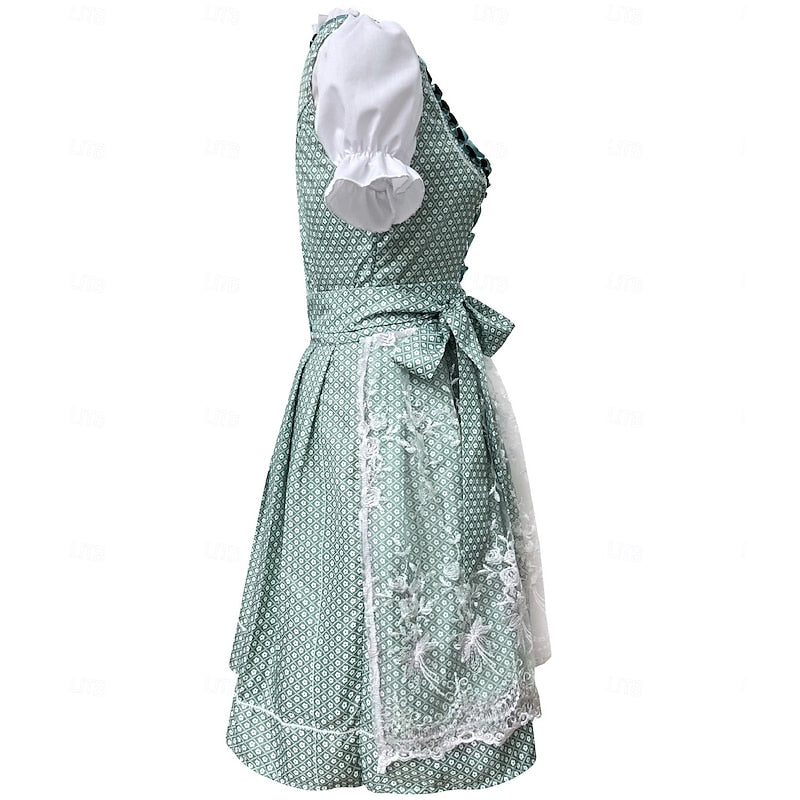 Magdalena | Festliches Oktoberfest Dirndl mit Spitzenschürze