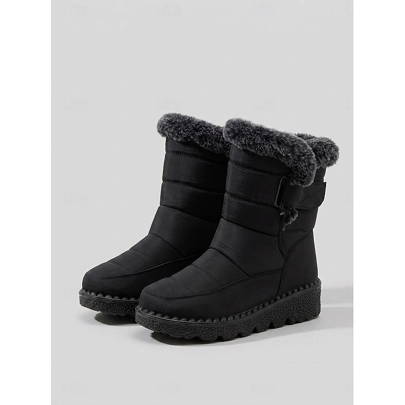 Annerose | Gefütterte Winterstiefel mit Zierschnalle