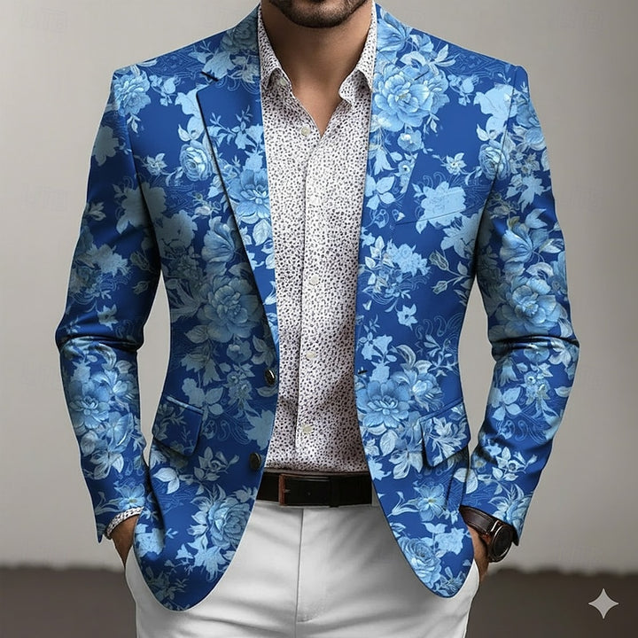Gerald | Kunstvoller Blazer mit Blütenmuster
