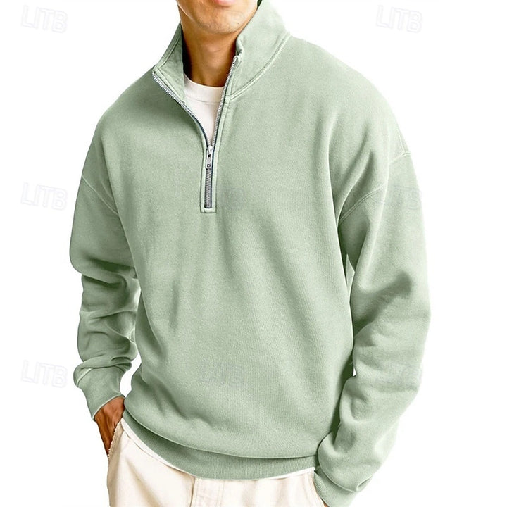 Dietrich | Lässiges Troyer-Sweatshirt mit Stehkragen