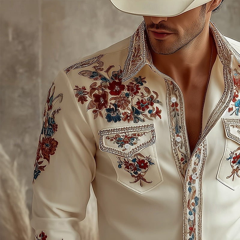 Wilhelm | Florales Western-Hemd