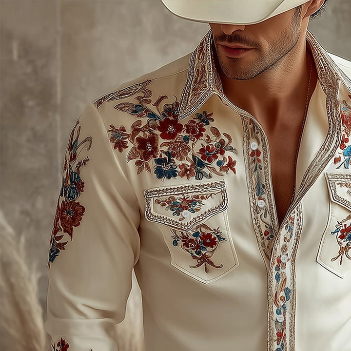 Wilhelm | Florales Western-Hemd