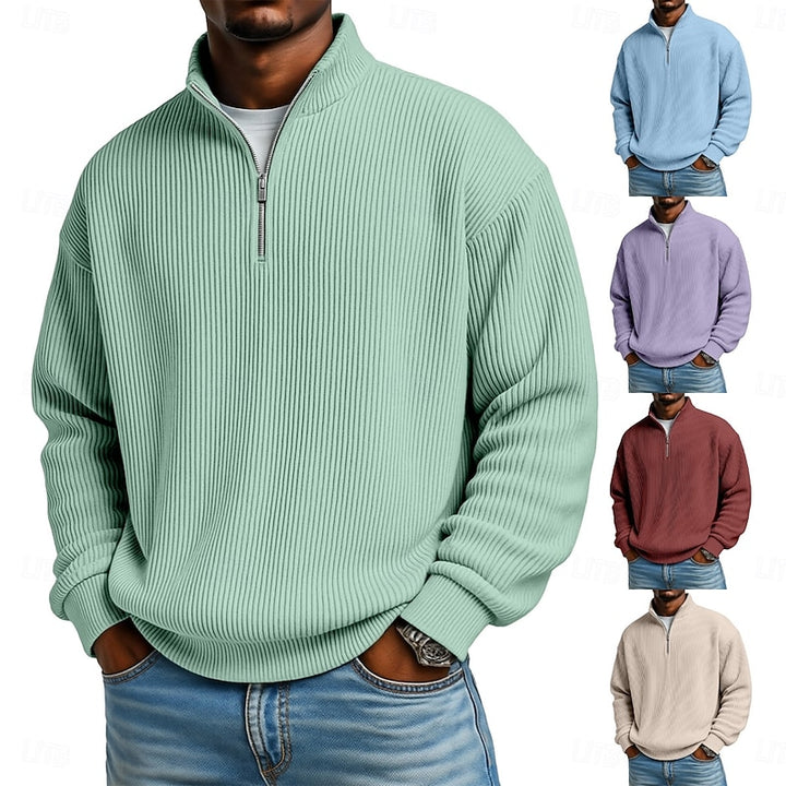 Arno | Legerer Stehkragen-Pullover