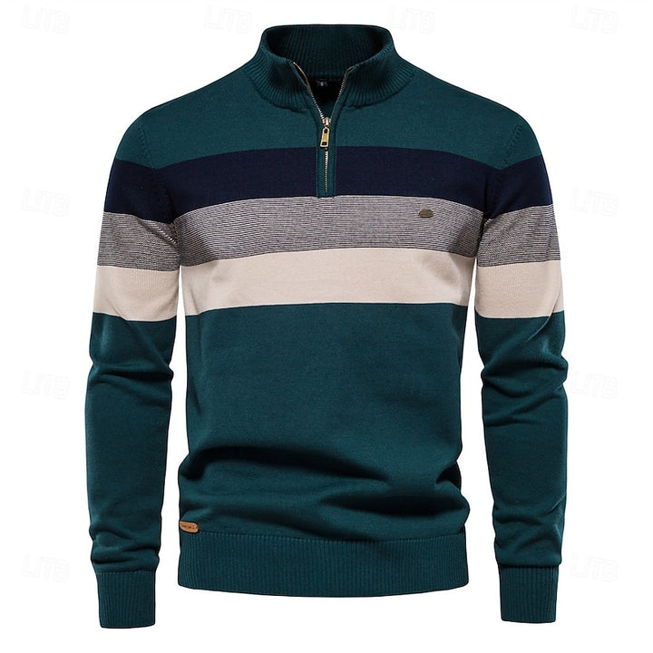 Fritz | Klassischer Troyer-Pullover mit Reißverschluss