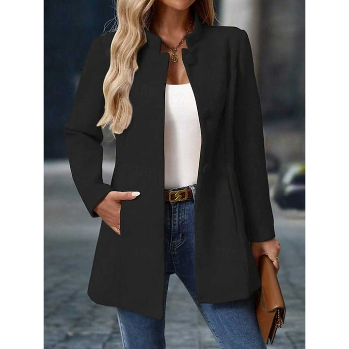 Wenke | Elegante Kurzmantel-Jacke mit Stehkragen
