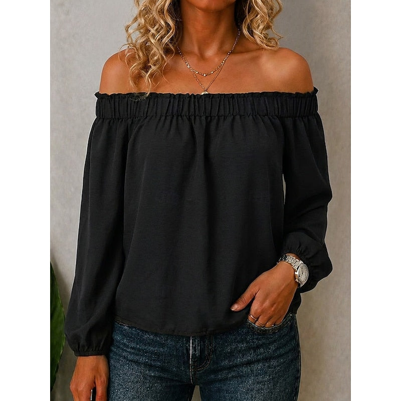 Annerose | Schulterfreies Bohème-Top