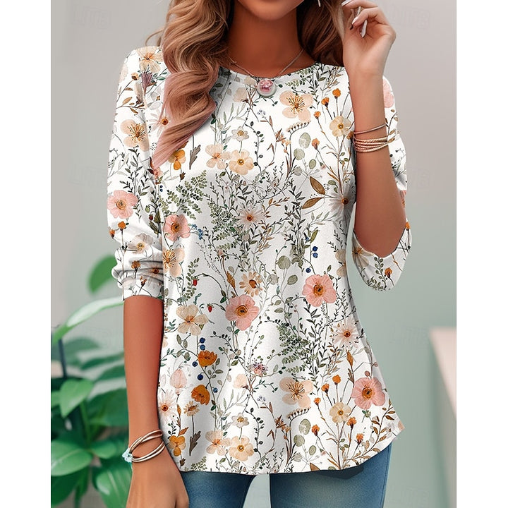 Marlis | Blumiges Langarm-Shirt