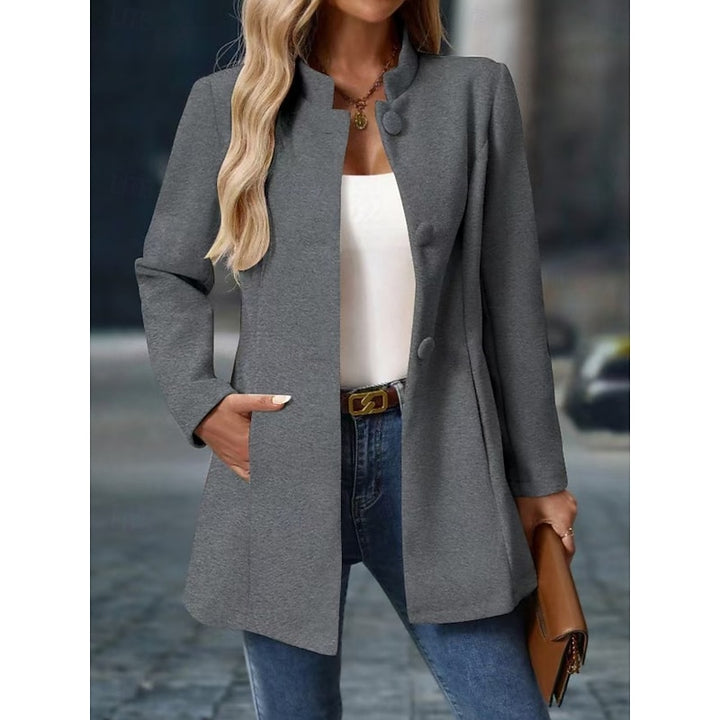 Wenke | Elegante Kurzmantel-Jacke mit Stehkragen