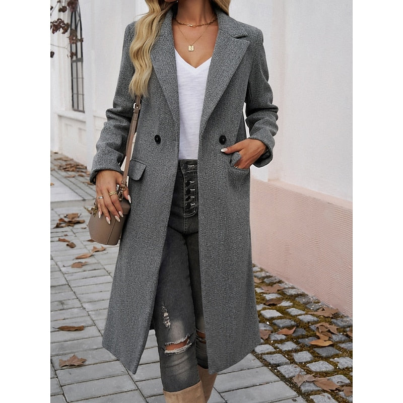 Rita | Eleganter Langer Mantel