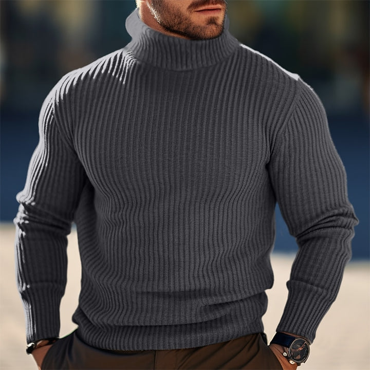 Gerrit | Edler Rippstrick-Rollkragenpullover