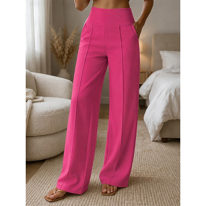 Andrea | Elegante Weite Hose mit Hohem Bund