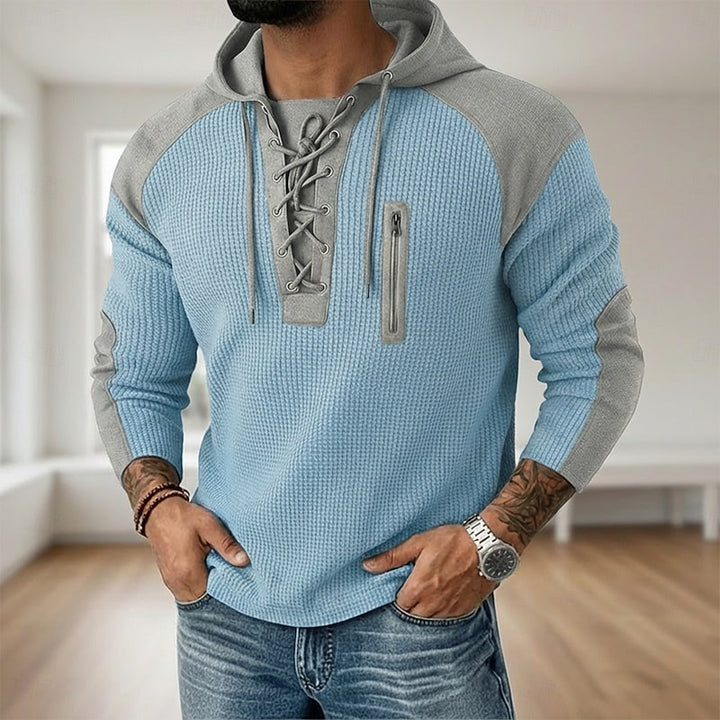 Timo | Sportlicher Kapuzenpullover mit Waffelstruktur